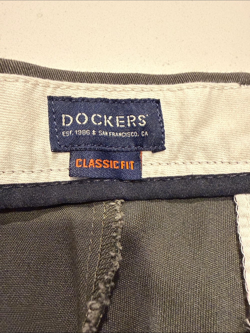 Dockers Classic Fit Pants in Olive - Picture 2 of 5